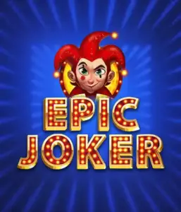 Enter the vibrant world of Epic Joker slot by Relax Gaming, featuring a playful joker with a flaming hairstyle against a sparkling blue background. This graphic depicts the fun and excitement of classic slots, perfect for players who enjoy a nostalgic touch, offering a charming gaming experience.