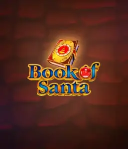 Experience the holiday spirit with the Book of Santa game by Endorphina, showcasing an elegant golden book adorned with Santa's iconic seal. This graphic captures the charm and joy of Christmas, set against a warm red background. Ideal for those who love Christmas-themed slots, delivering a captivating escape. 